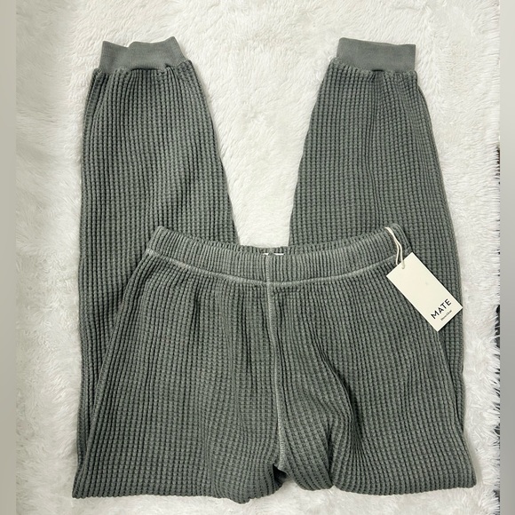 Mate The Label Organic Cotton Waffle Relaxed Jogger - Picture 12 of 17